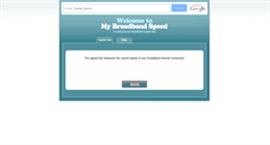 Desktop Screenshot of mybroadbandspeed.co.uk